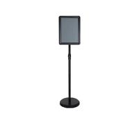 KFGISD, Supporto for cartello espositivo con telaio apribile a scatto, rotazione a 360°, for uso commerciale e direzionale, 17,72 * 24,57 pollici, bianco ，Espositore per poster(Black,9.45*12.87inch)