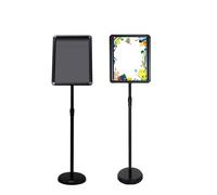 KFGISD, Supporto for poster regolabile con piedistallo robusto for una visione orizzontale verticale, supporto for cartelli e poster 17,72 * 24,57 pollici nero ,Espositore per poster(Black,32 * 45cm)