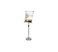 KFGISD, Supporto for poster regolabile con piedistallo robusto for visualizzazione verticale e orizzontale, supporto for cartelli e poster 9,45*12,87 pollici bianco ，Espositore per poster(White,32*45c