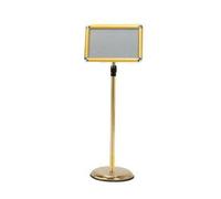 KFGISD, Telaio aperto a scatto in alluminio con angolo di sicurezza 9,6 * 13,5 pollici bianco ,Espositore per poster(Golden,24 * 32.7cm)
