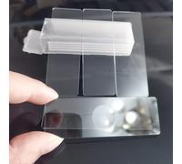 KFGISD, Vetrini for microscopio in vetro concavo singolo riutilizzabili for laboratorio didattico, 5 pezzi, for la scuola di medicina, 25,4x76,2 mm, 1" x 3",Vetro per microscopio