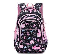 KFGISD, Zaino da donna, resistente all'acqua, alla moda, con papillon, for ragazze, casual, zaino da viaggio,Borsa in tela