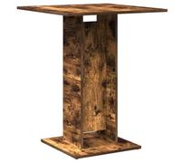 KFGWERSTY Tavolo da pranzo 60 x 60 x 75 cm, in legno di rovere affumicato | Versatile per bar, hotel e sala pausa, facile da pulire con un panno umido, superficie compatta da 60 x 60 cm