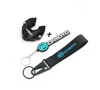 KFHBNI Portachiavi Moto Per portachiavi da moto CFMOTO 700MT, portachiavi con portachiavi ricamato, accessori(1 Set Black)