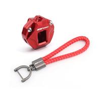 KFHBNI Portachiavi Moto Per portachiavi moto SV650S, accessori, custodia protettiva per chiave, portachiavi con ricamo(1 Set Red)