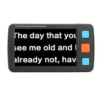 KFHDSAS Lente d'Ingrandimento Digitale da 5,0 Pollici, Zoom 4X-32X, 5 Livelli di Luminosità, 17 Tipi di modalità Colore, Uscita HDMI AV su TV, for Scrittura for Ipovedenti, Visualizzazione di Libri