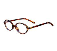 KFHENSOMR Occhiali ovali per donne uomini retrò blu occhiali blocco luce cornice ovale tartaruga cornice senza prescrizione bluelight nerd occhiali per computer da gioco schermo