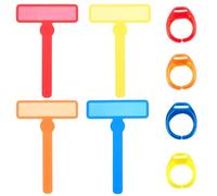 KFHENSOMR Strisce di lettura guidate per bambini, 8 pezzi, strumenti per la dislessia, strisce per lettura guidata con anelli per le dita, strumenti di lettura per il monitoraggio dell'ADHD (4