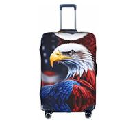 Kfjghhl American Bald Eagle - Copertura per bagagli lavabile, alla moda, adatta per valigie da viaggio da 45,7 a 81,7 cm, bianco, L