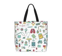 Kfjghhl Astrazione Biologia Chimica4 Totes Bag Grande Capacità Mano Spalla Cerniera Donna Signora Ragazza Negozio Borsa Lavoro College Quotidiano
