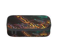 Kfjghhl Astuccio grande con catena DNA per ragazze e ragazzi, grazioso astuccio secondario grande capacità con scomparti con cerniera