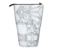 Kfjghhl Astuccio nero in marmo strutturato per ragazze, grande, leggero, per studenti, adulti, ragazzi, regali per bambini