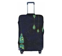 Kfjghhl Bella bottiglia di Under The Night Sky lavabile copertura bagagli moda valigia Protector adatta 45-81 cm copertura bagagli da viaggio, bianco, XL