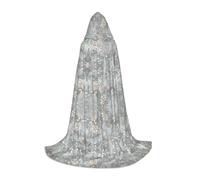 Kfjghhl Blue Grace Flora Mantello Lungo con Cappuccio Adolescenti Bambino Mantello Strega Costume di Halloween Donna Uomo 89-140 cm