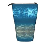 Kfjghhl Blue Ocean Sea Ondulato Seascape Astuccio Ragazza Grande Leggero Titolare Studenti Adulti Ragazzo Regali Kid Stand Up Matita