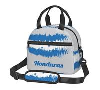 Kfjghhl Borsa per il pranzo con bandiera dell'Honduras blu per le donne ampia aperta portatile borsa per il pranzo con tasca termica per adulti picnic spiaggia