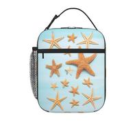 Kfjghhl Borsa termica 3D bella Marittima Estate Lunch Bag Donne Adulto Lavoro Cool Bag Lunch Box Tote Borse Scuola Picnic Viaggi BBQ