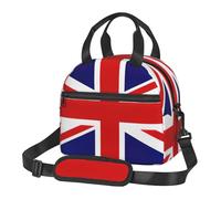 Kfjghhl Borsa termica per il pranzo con bandiera del Regno Unito, da donna, ampia apertura, portatile, per adulti, picnic, spiaggia