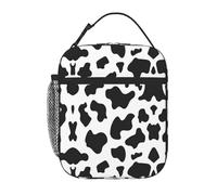 Kfjghhl Borsa termica per il pranzo con leopardo bianco e nero da donna per adulti, borsa termica per il pranzo, per scuola, picnic, viaggi, barbecue