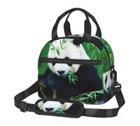 Kfjghhl Borsa termica per il pranzo da donna, con panda e tasca per il pranzo, per adulti, picnic, spiaggia