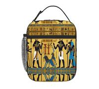 Kfjghhl Borsa termica per il pranzo della serie tribù dell'antico Egitto, da donna, per adulti, da lavoro, borsa termica per il pranzo, per scuola, picnic, viaggi, barbecue