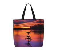 Kfjghhl Caccia Volare Anatre Selvatiche Totes Bag Grande Capacità Mano Spalla Cerniera Donna Signora Ragazza Negozio Borsa Lavoro College