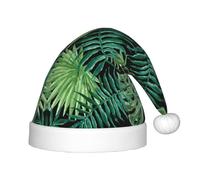 Kfjghhl Cappello di Babbo Natale trasparente con motivo a foglia di palma per bambini, cappello unisex per feste di Natale, capodanno