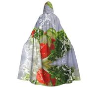 Kfjghhl Cibo fotografia Halloween mantello dorato con cappuccio mantello lunghezza intera mantello mantello costume di Halloween Cosplay partito