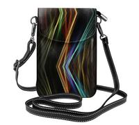 Kfjghhl Colorful Lines Art Piccole Borse A Tracolla Per Le Donne Leggero Vegano In Pelle Cellulare Della Borsa Del Raccoglitore Borse