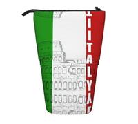 Kfjghhl Colosseo Romano Bandiera Italiana Astuccio Ragazza Grande Leggero Titolare Studenti Adulti Ragazzo Regali Kid Stand Up Matita