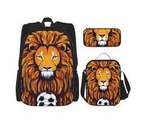 Kfjghhl Cool Lion - Astuccio per matite e portapranzo, per ragazzi e ragazze, per scuola, università, laptop, studenti, estate