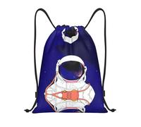Kfjghhl Cool Man In Outer Space Galaxy Coulisse Zaino Borsa Sport Sackpack Bulk Cinch Gym Bag Donne Uomini Bambini Sport All'aperto, Nero , M, Vacanze