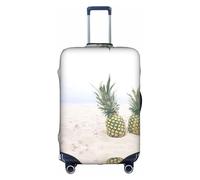Kfjghhl Copertura per bagagli lavabile con ananas sulla spiaggia estiva alla moda adatta a valigie da viaggio da 45-81 cm, bianco, L