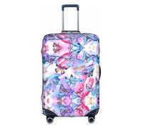 Kfjghhl Copertura per bagagli lavabile con farfalla colorata, alla moda, adatta per valigie da viaggio da 45-81 cm, bianco, XL