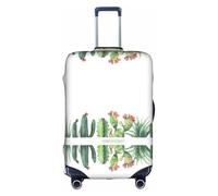 Kfjghhl Copertura per bagagli lavabile con fiori di cactus, alla moda, adatta per valigie da viaggio da 45-81 cm, bianco, XL