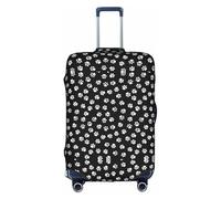 Kfjghhl Copertura per bagagli lavabile con stampa di zampe, alla moda, adatta per valigie da viaggio da 45-81 cm, bianco, S
