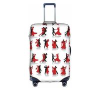 Kfjghhl Copertura per bagagli lavabile per danza da sala da ballo, alla moda, adatta per valigie da viaggio da 45-81 cm, bianco, XL