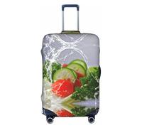 Kfjghhl Copertura per bagagli lavabile per fotografia alimentare, alla moda, adatta per valigie da viaggio da 45-81 cm, bianco, S
