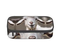 Kfjghhl Cute Goat02 - Astuccio grande per ragazze e ragazzi, astuccio secondario, grande capacità, scomparti con cerniera