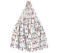 Kfjghhl Divertente gnomi di Natale mantello di Halloween dorato con cappuccio mantello a lunghezza intera mantello mantello costume di Halloween cosplay festa