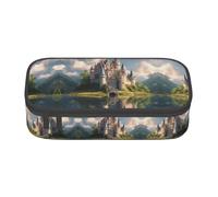 Kfjghhl Dream-Like Fairy Tale Castle03 Astuccio grande per ragazze ragazzi carino astuccio secondario grande capacità scomparti con cerniera