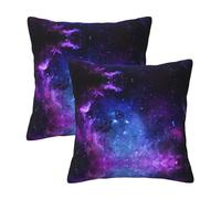 Kfjghhl Federa per cuscino decorativa, motivo: Universo galassia e stelle, federa quadrata per cuscino da 45/50 cm