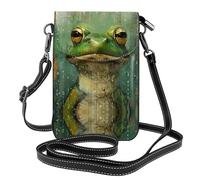 Kfjghhl Frog And Rain Piccole borse a tracolla per le donne borse a tracolla leggere in pelle vegana per telefono cellulare borse portafoglio