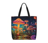 Kfjghhl Fungo Totes Bag Grande Capacità Mano Spalla Cerniera Donna Signora Ragazza Negozio Borsa Lavoro College Quotidiano