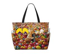 Kfjghhl Gingerbread Man Candy Grande Capacità Spiaggia Borsa da Viaggio Tote Bag Donne Tasche Laptop Borsa Lavoro Adulto Palestra