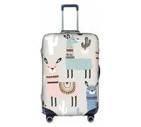 Kfjghhl Llama Cactus copertura per bagagli lavabile alla moda adatta per valigie da viaggio da 45,7 a 81,7 cm, bianco, M