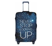Kfjghhl Looking Up - Copertura per bagagli lavabile, alla moda, adatta per valigie da viaggio da 45,7 a 81,7 cm, bianco, M