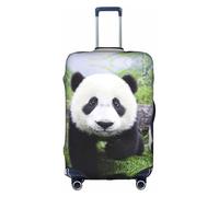 Kfjghhl Lovely Panda Walking On The Grassland - Copertura per bagagli lavabile, alla moda, adatta per valigie da viaggio da 45-81 cm, bianco, M