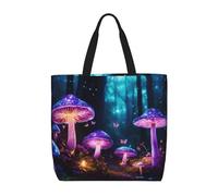 Kfjghhl Magico Fungo Totes Bag Grande Capacità Mano Spalla Cerniera Donna Signora Ragazza Negozio Borsa Lavoro College Quotidi