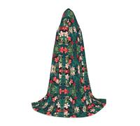 Kfjghhl Mantello estivo hawaiano lungo con cappuccio per adolescenti e bambini, costume da strega, costume di Halloween da donna e uomo, 89-139,7 cm